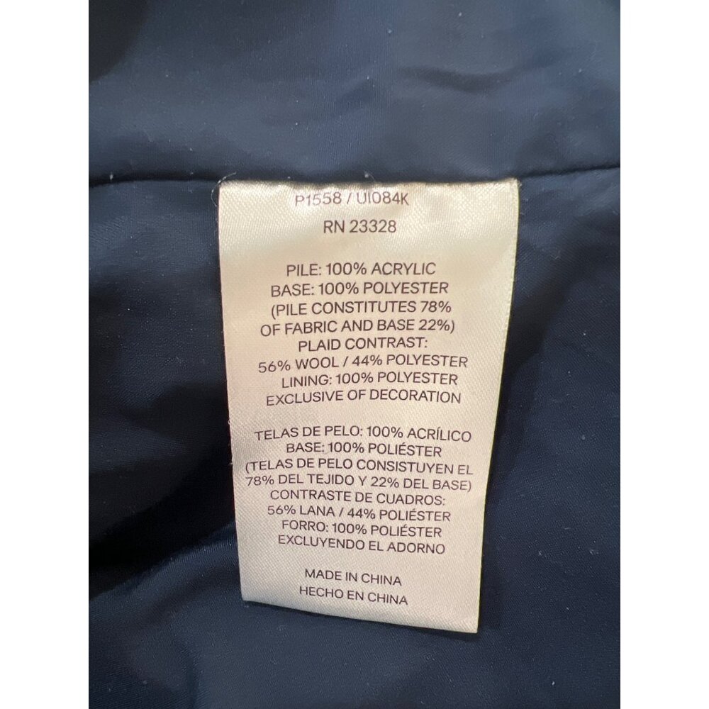 Pendleton Size S Small Fuzzy Fleece Jacket Teal B… - image 6